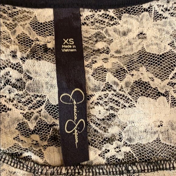 Jessica Simpson Black and White Lace Blouse - Picture 12 of 14